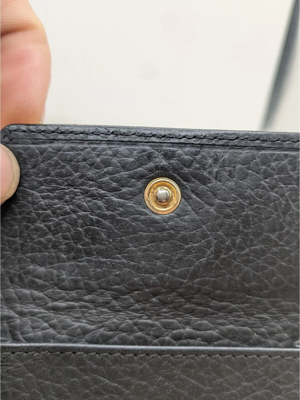 Dunhill two-fold wallet Connaught leather Auth used C3989